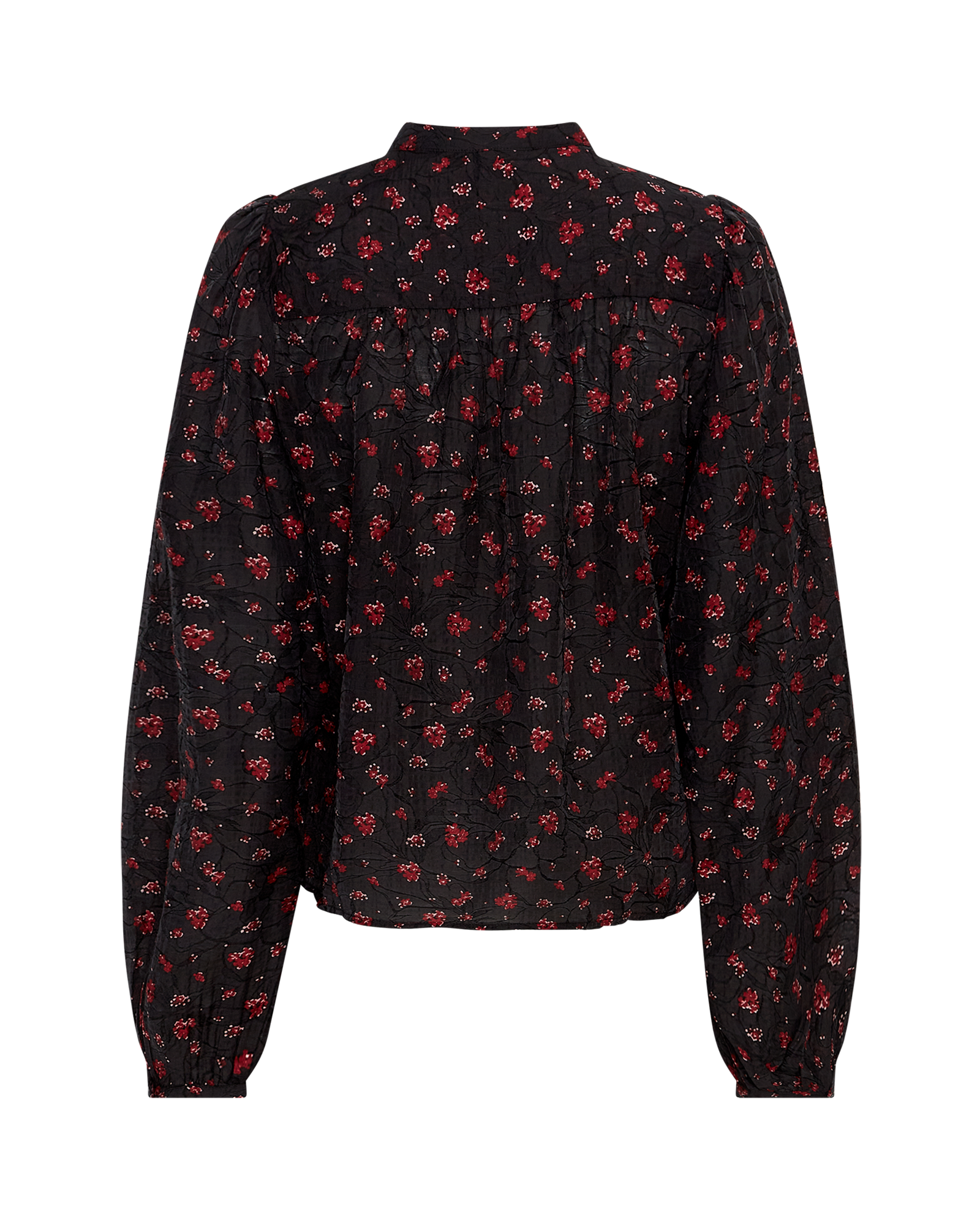 MSCHNancy Shirt AOP – Syrah Flower, back
