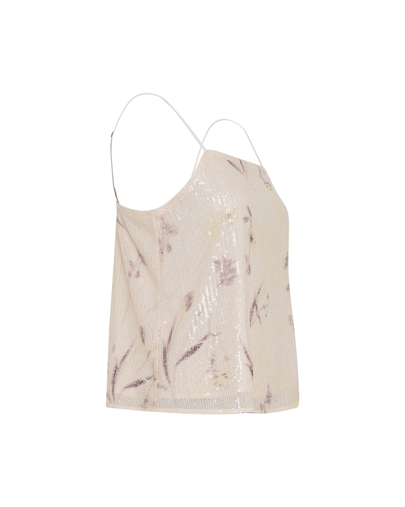 MSCHAmina Strap Top AOP – BIRCH FLOWER, close-up