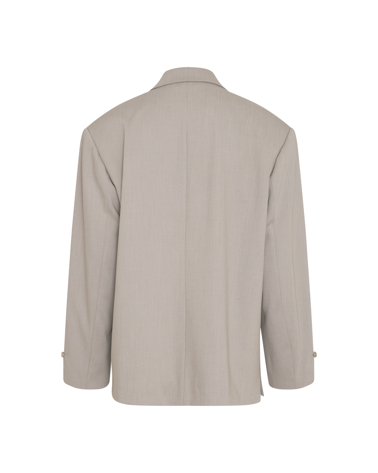 MSCHMarceli Oversized Blazer – Warm Light Gray Melange, back